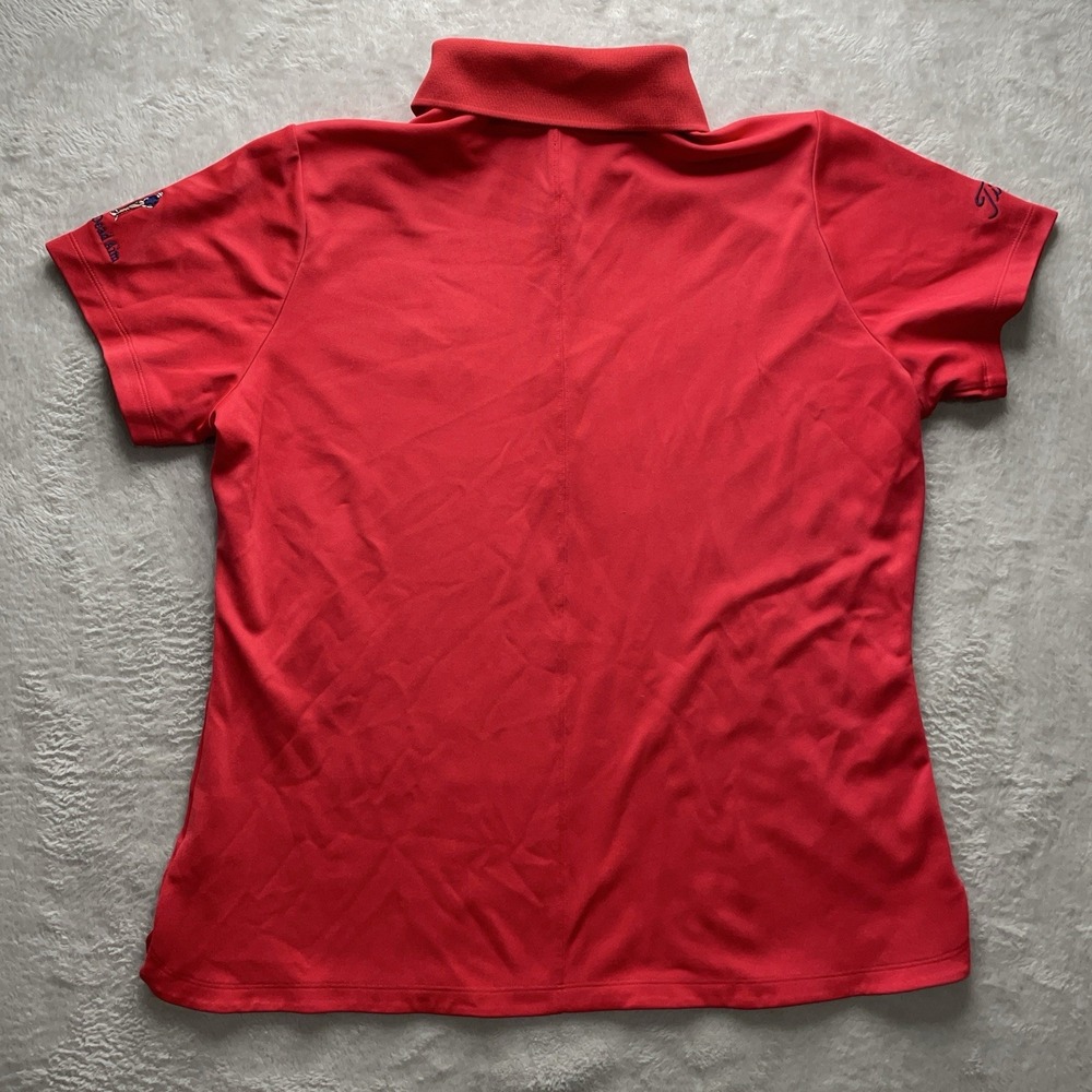 Nike Golf Tour Performance Titleist Red Dri-Fit Polo Shirt Women's XL - Picture 10 of 15